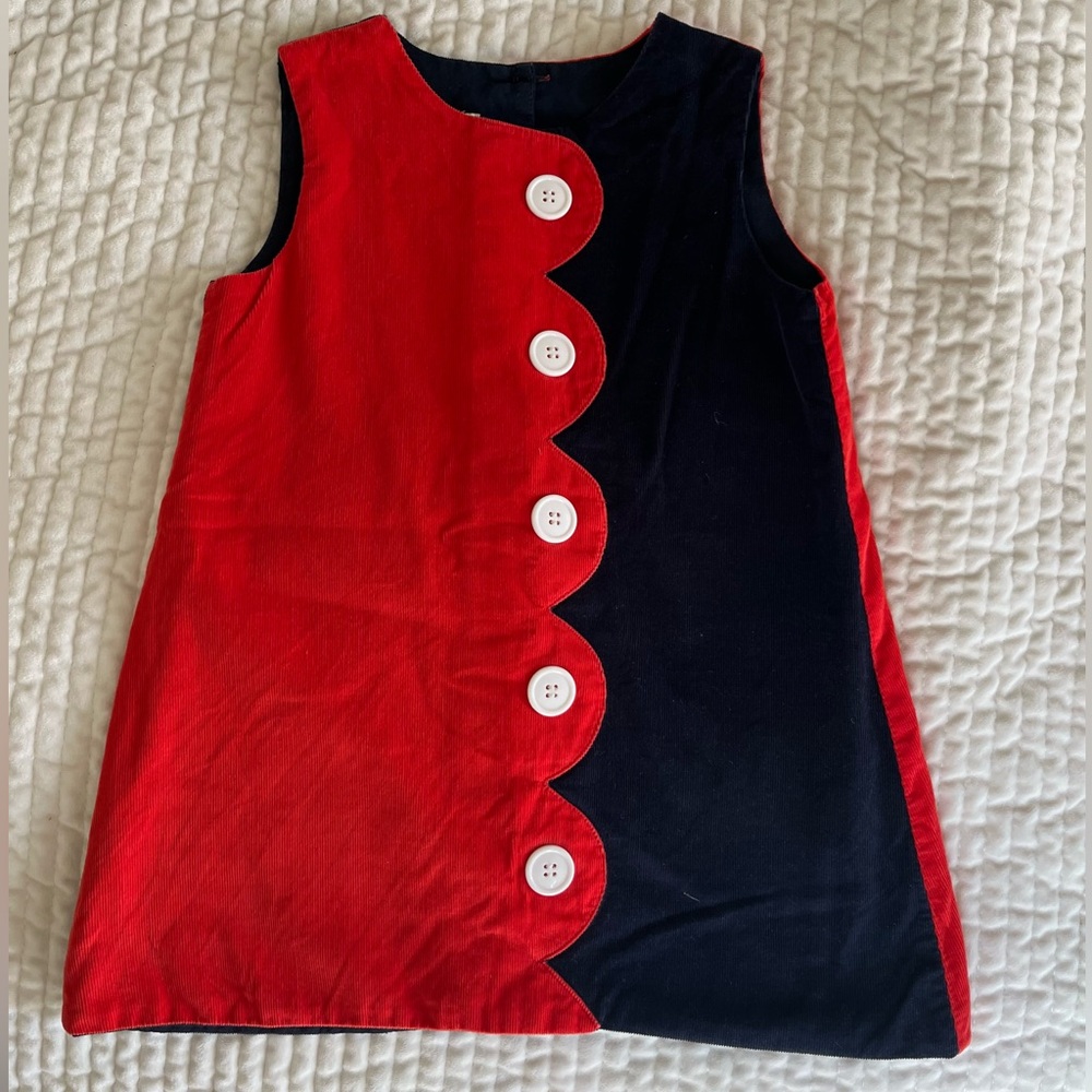 Beaufort Bonnet Red and navy jumper. EUC. Sz 4t